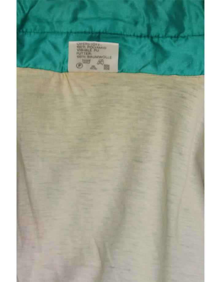 Vintage Herren-Trainingsanzug-Top-Jacke, großes grünes Colourblock-Polyamid