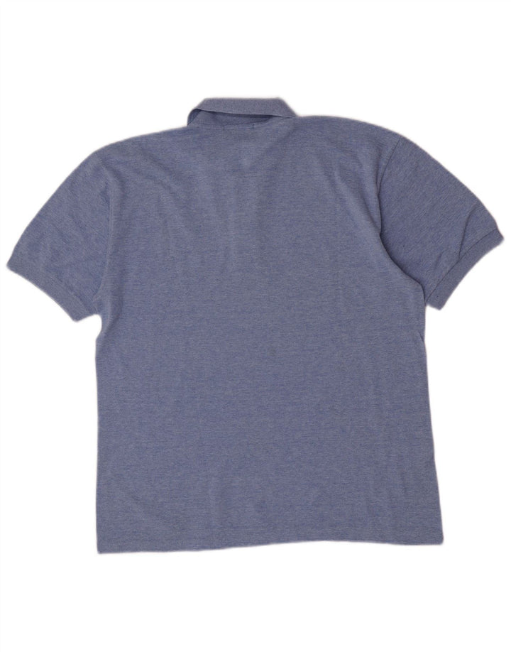 Gymnasium Herren Kurzarm-Poloshirt Mittelblau