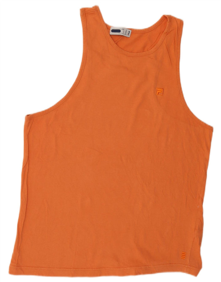 Fila Herren Weste Top IT 50 Mittelorange Baumwolle