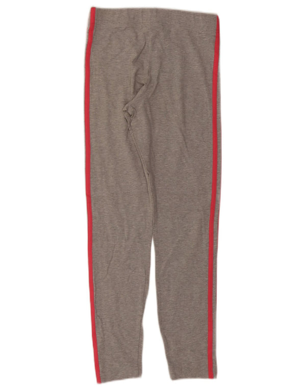 Adidas Mädchen-Leggings, 12–13 Jahre, graue Baumwolle