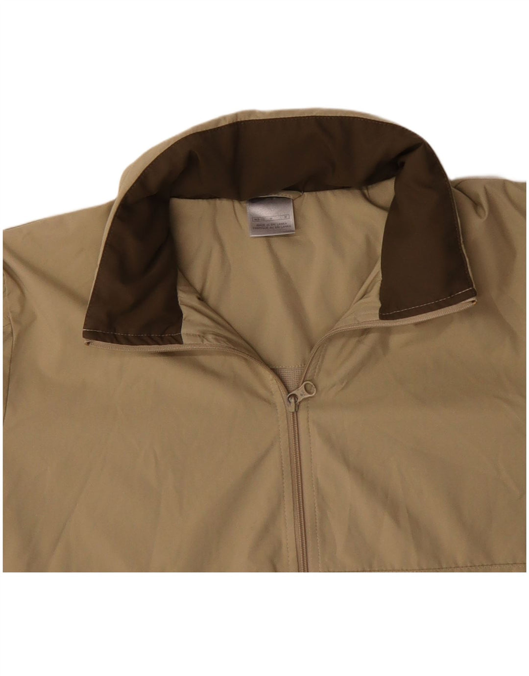 NIKE Damen Crop Hooded Trainingsanzug Top Jacke US 8/10 Medium Beige