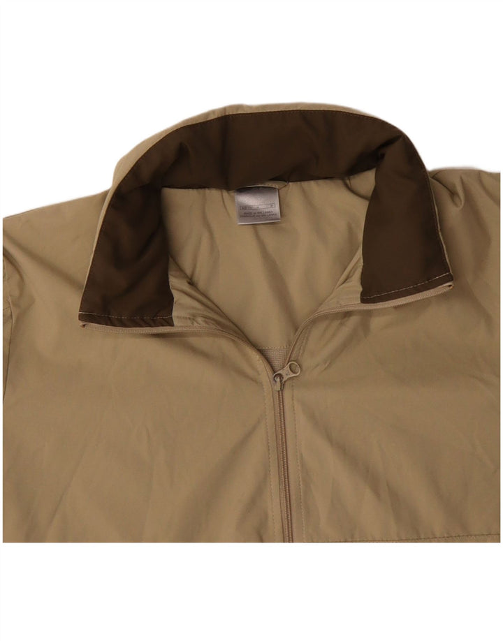 NIKE Damen Crop Hooded Trainingsanzug Top Jacke US 8/10 Medium Beige