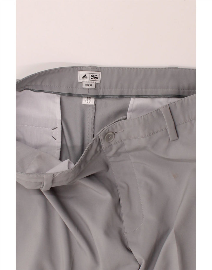 ADIDAS Mens Straight Chino Trousers  W36 L32 Grey Vintage Adidas and Second-Hand Adidas from Messina Hembry 