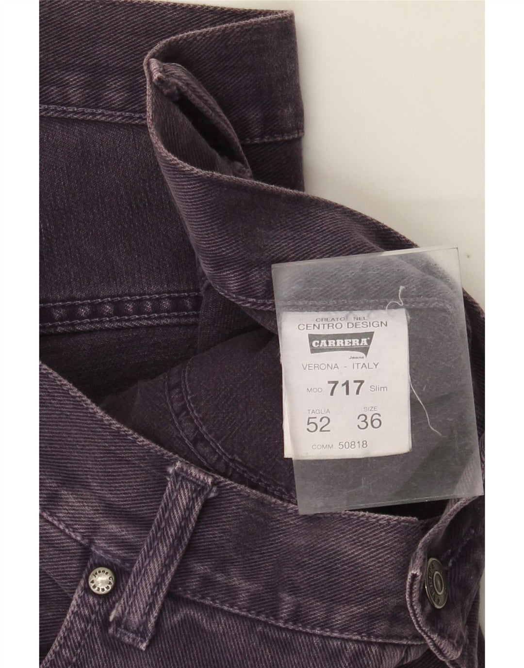 Carrera Herren Straight Jeans W36 L29 Lila Baumwolle