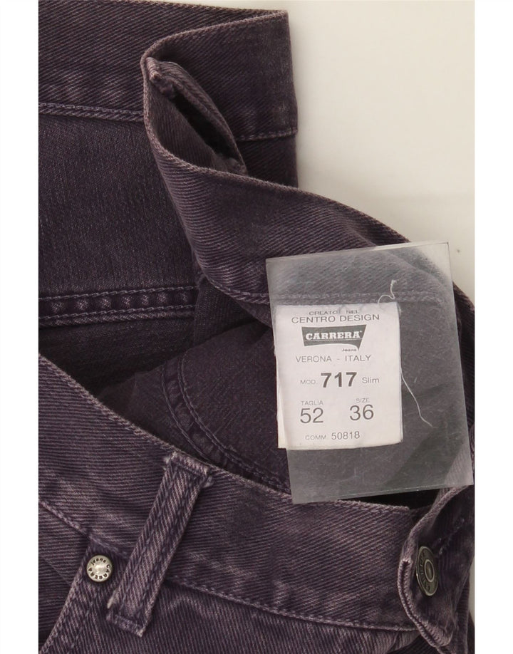 Carrera Herren Straight Jeans W36 L29 Lila Baumwolle