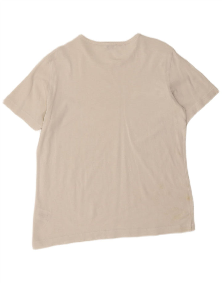 Escada Herren-T-Shirt mit Grafik, mittelweiße Baumwolle