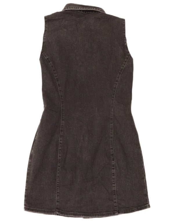 Ärmelloses Jeanskleid für Damen von Zara, Größe 44, Schwarz