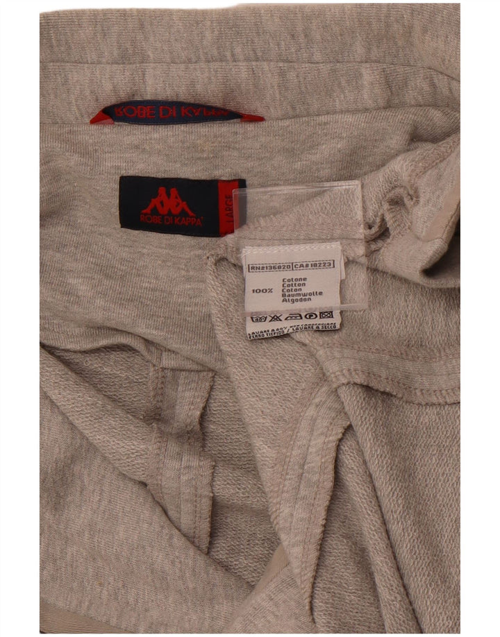 KAPPA Damen 3-Knopf-Blazerjacke UK 14 Große graue Baumwolle