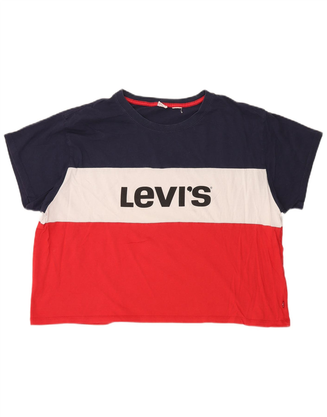 LEVI'S Damen Crop Graphic T-Shirt Top EU 40 Medium Mehrfarbig