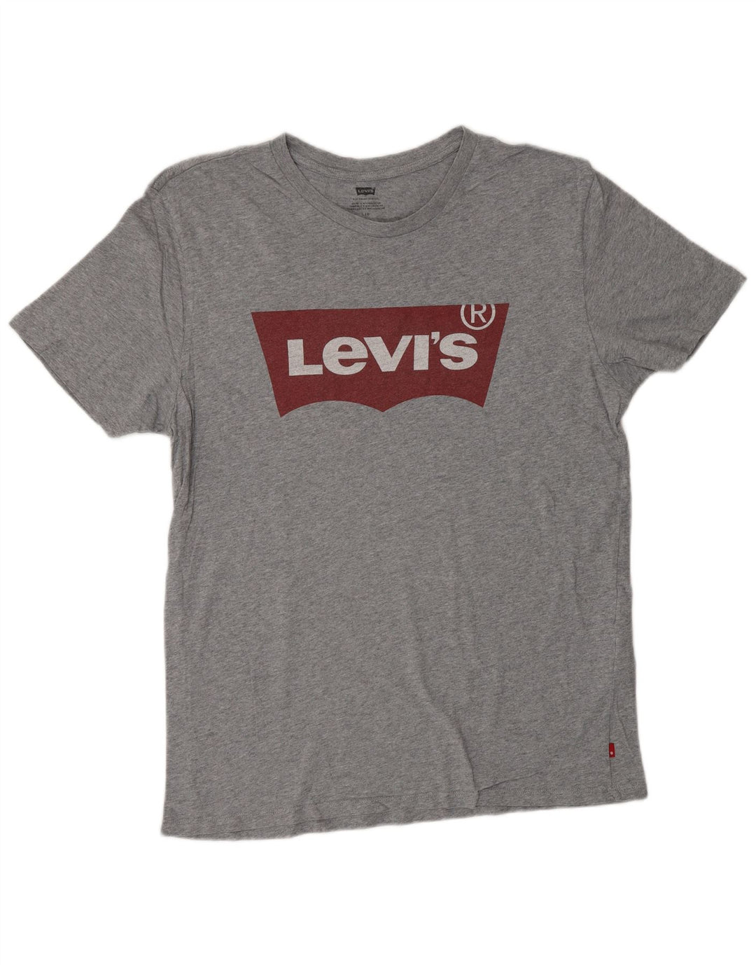 LEVI'S Herren-T-Shirt mit Grafik, Größe L, Grau