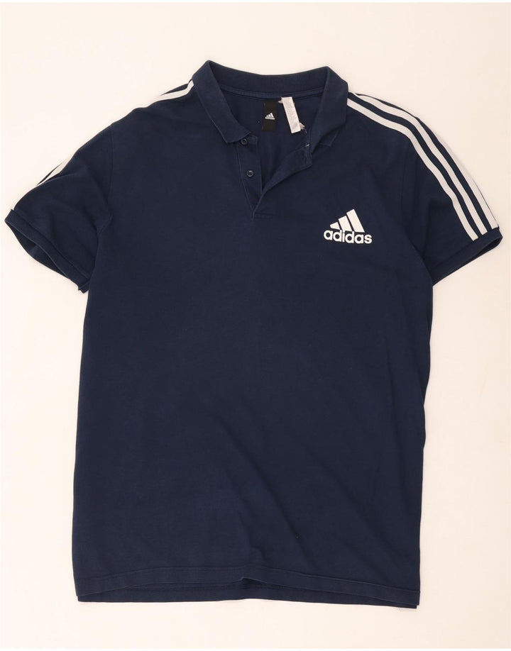 Adidas Herren-Poloshirt, groß, marineblau, Baumwolle