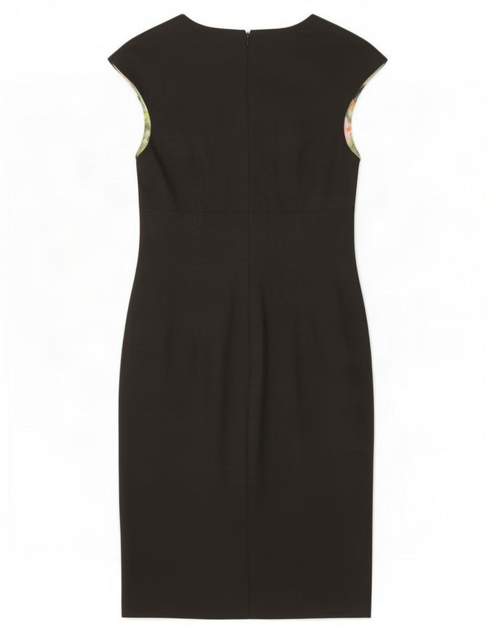 Ted Baker Damen Etuikleid Größe 2 Small Schwarz