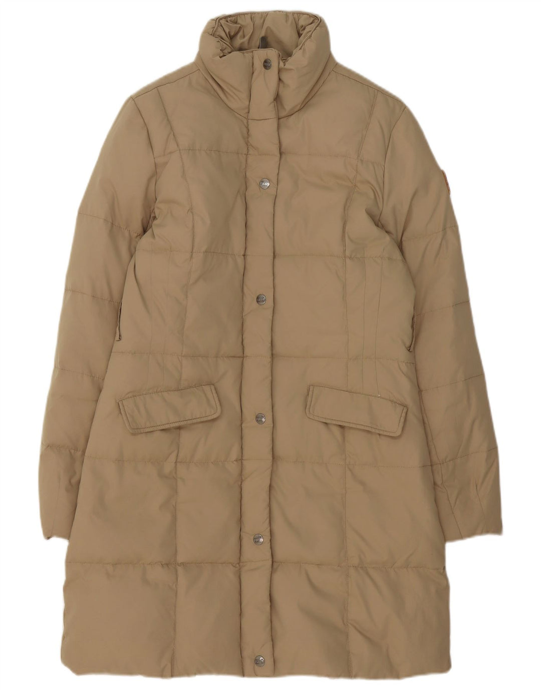 Puffa Damen Wattierter Mantel UK 14 Medium Beige Polyester