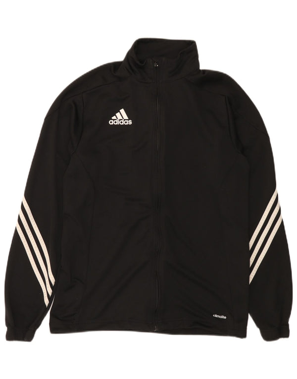 Adidas Herren Climalite Trainingsanzug Top Jacke Medium Schwarz Polyester
