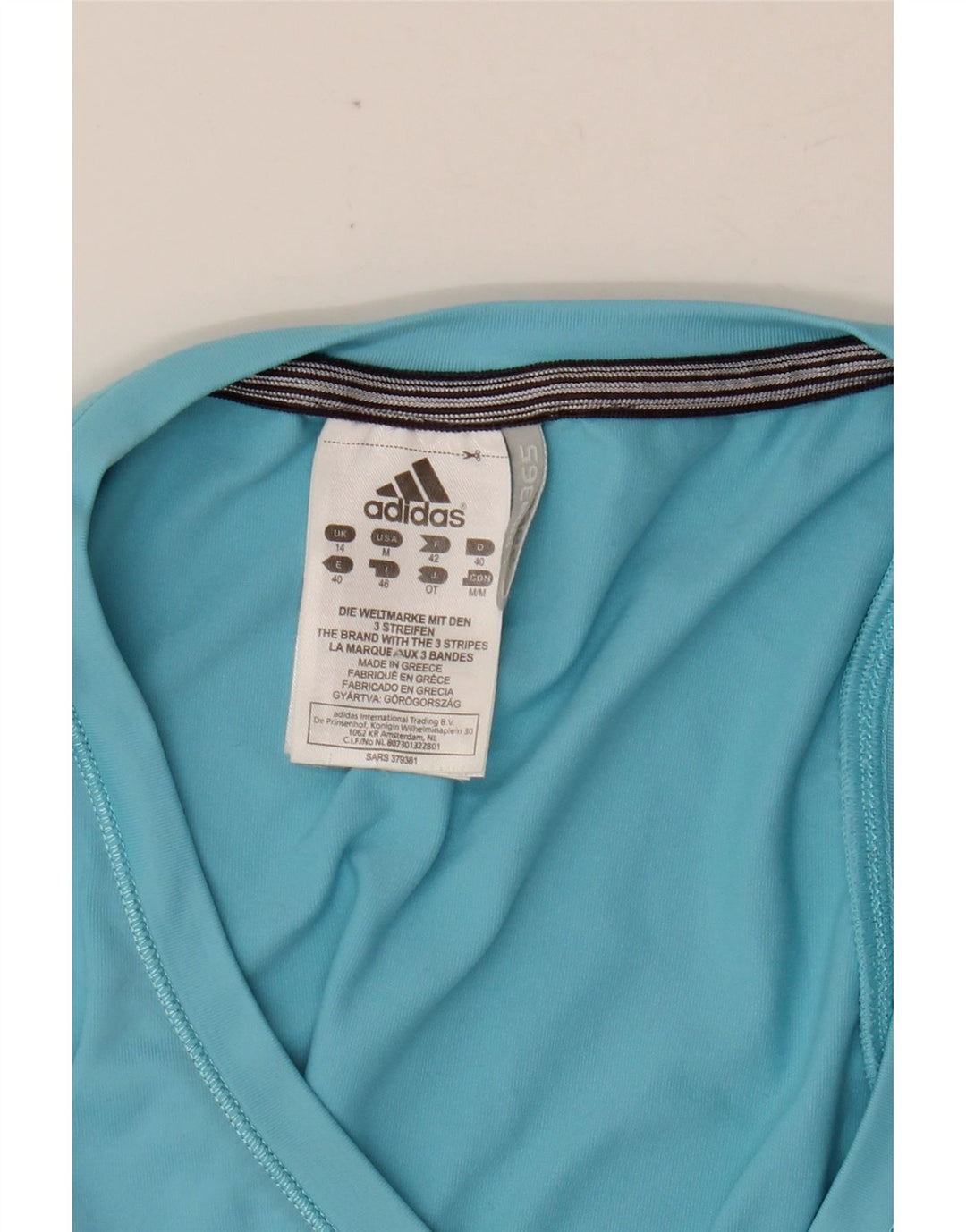 ADIDAS Damen Clima 365 Weste Top UK 14 Mittelblaues Nylon