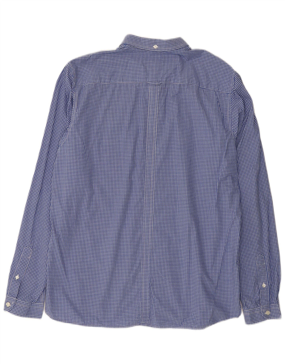 Fred Perry Herren-Slim-Fit-Hemd XL aus blauer Gingham-Baumwolle