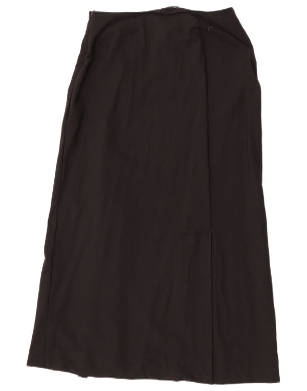 Cos Damen Maxirock EU 36 Small W26 Schwarze Wolle