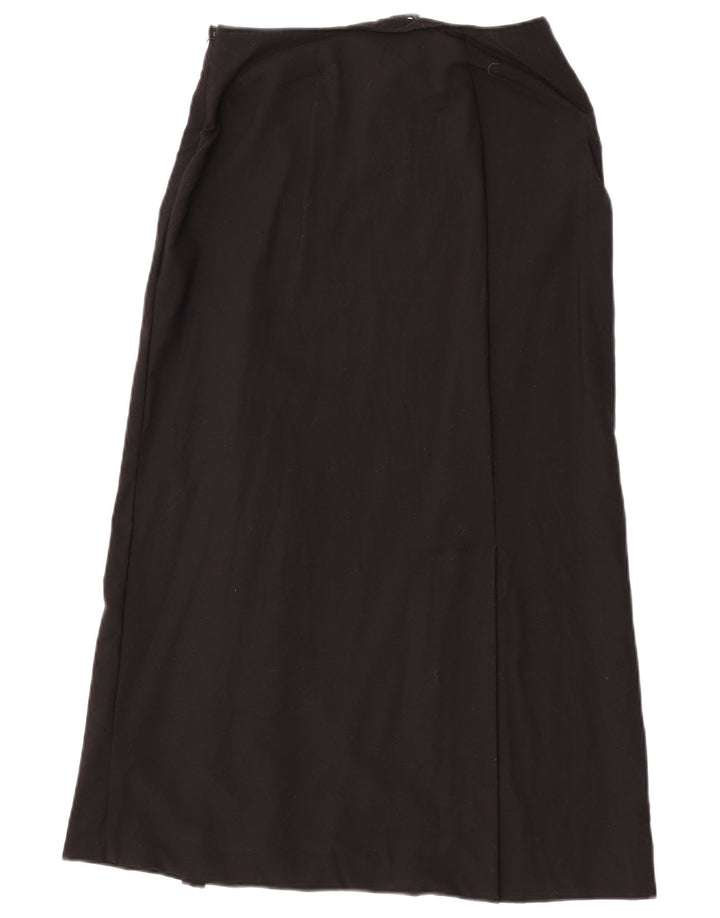 Cos Damen Maxirock EU 36 Small W26 Schwarze Wolle