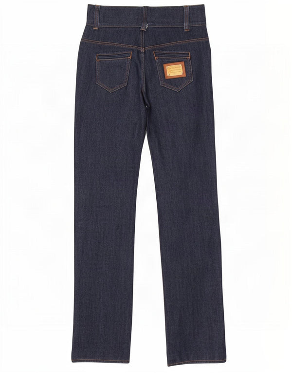 Dolce & Gabbana Damen Slim Jeans IT 40 Small W26 L31 Marineblaue Baumwolle