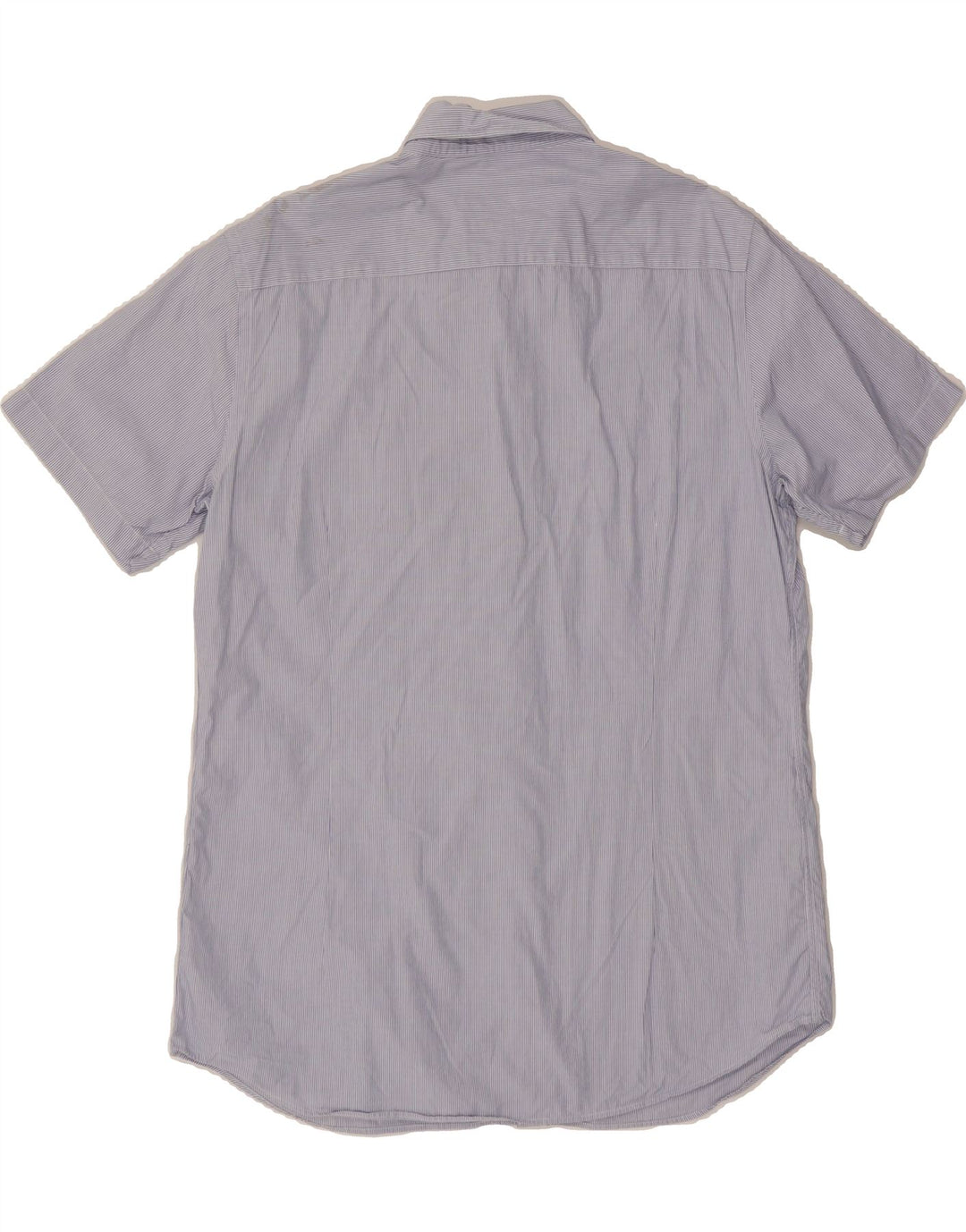 MASSIMO DUTTI Mens Short Sleeve Shirt XL Blue Pinstripe Vintage Massimo Dutti and Second-Hand Massimo Dutti from Messina Hembry 