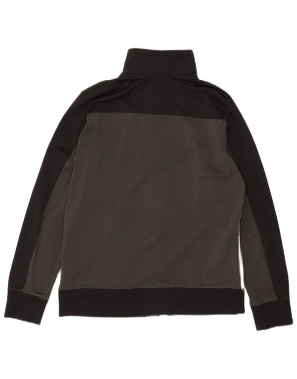 Nike Jungen-Trainingsanzug-Top-Jacke, 13–14 Jahre, XL, graues Colourblock-Polyester
