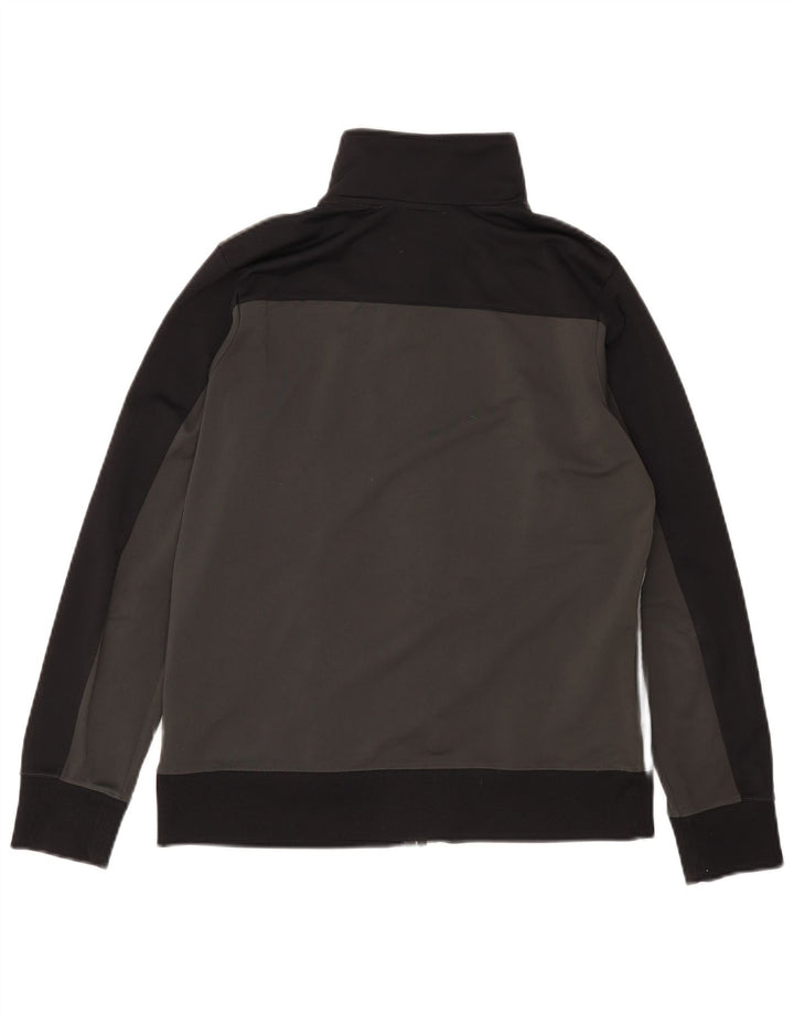 Nike Jungen-Trainingsanzug-Top-Jacke, 13–14 Jahre, XL, graues Colourblock-Polyester