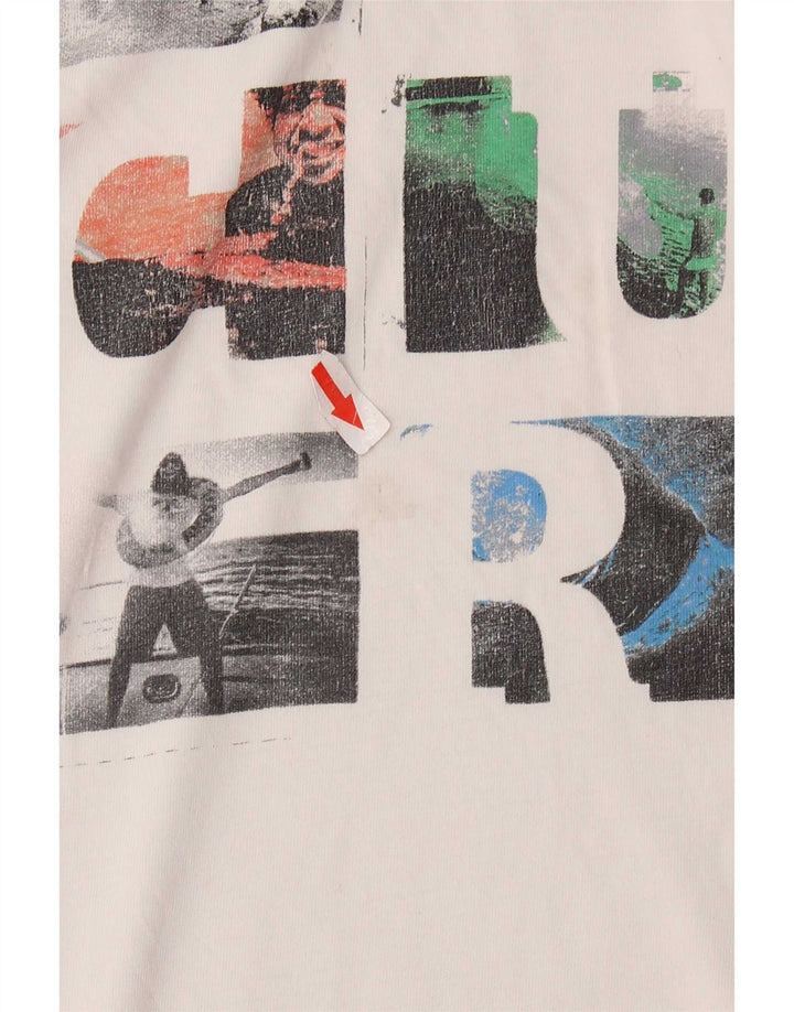 Rip Curl Herren Grafik-T-Shirt-Oberteil Mittelweiß