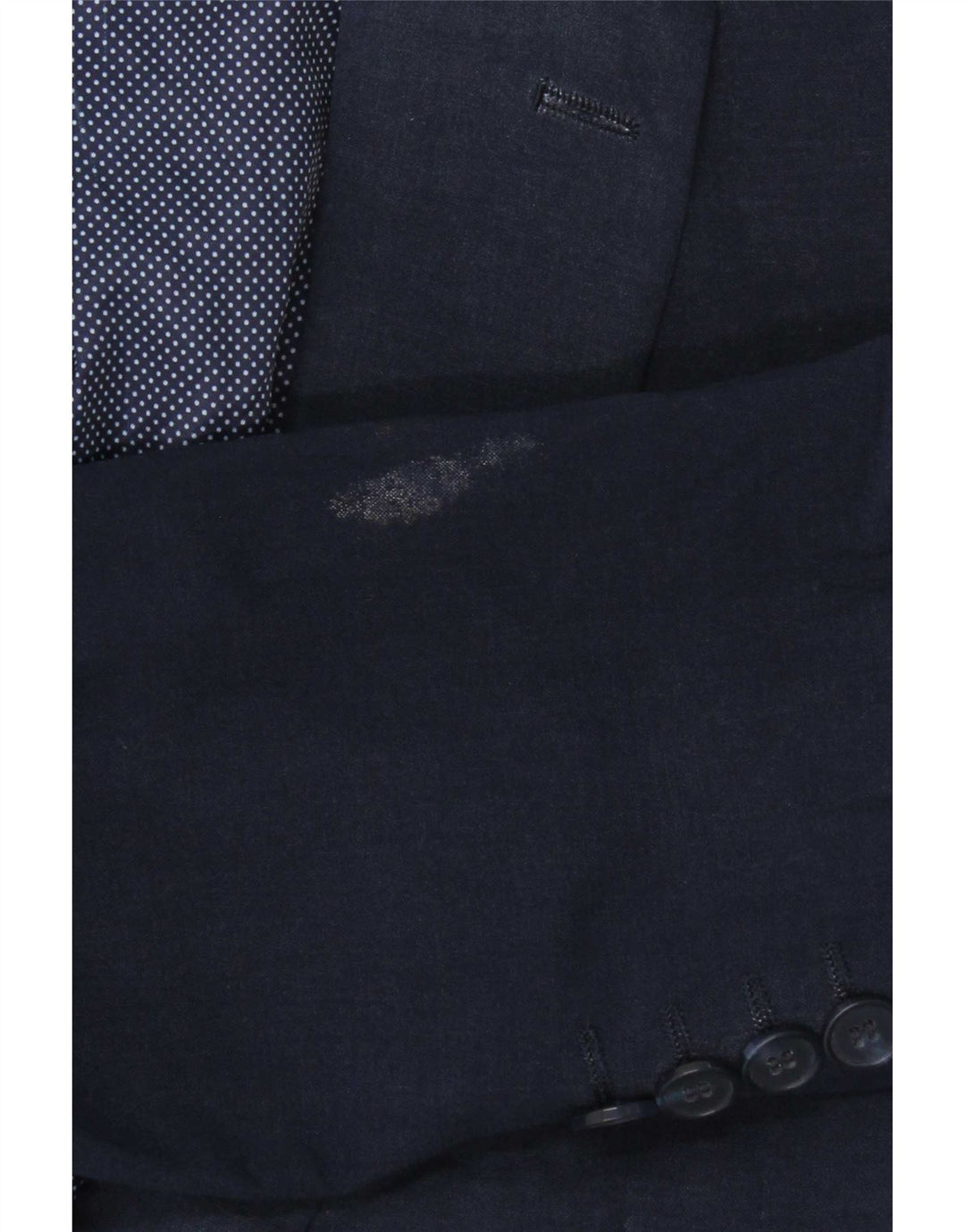 Marks & Spencer Herren-Blazer mit 2 Knöpfen, UK 38, mittelmarineblaue Wolle