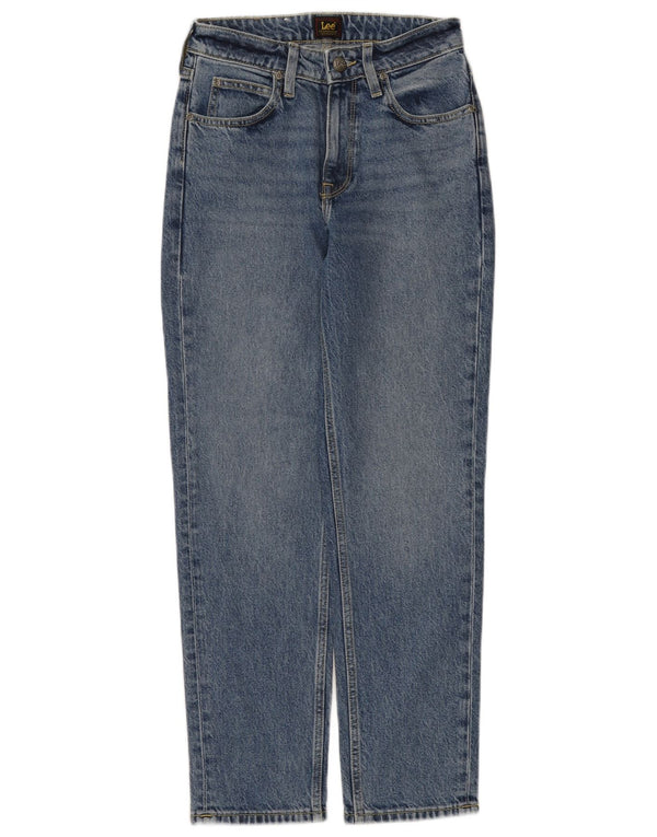 Lee Damen Carol Slim Jeans W25 L27 Blaue Baumwolle