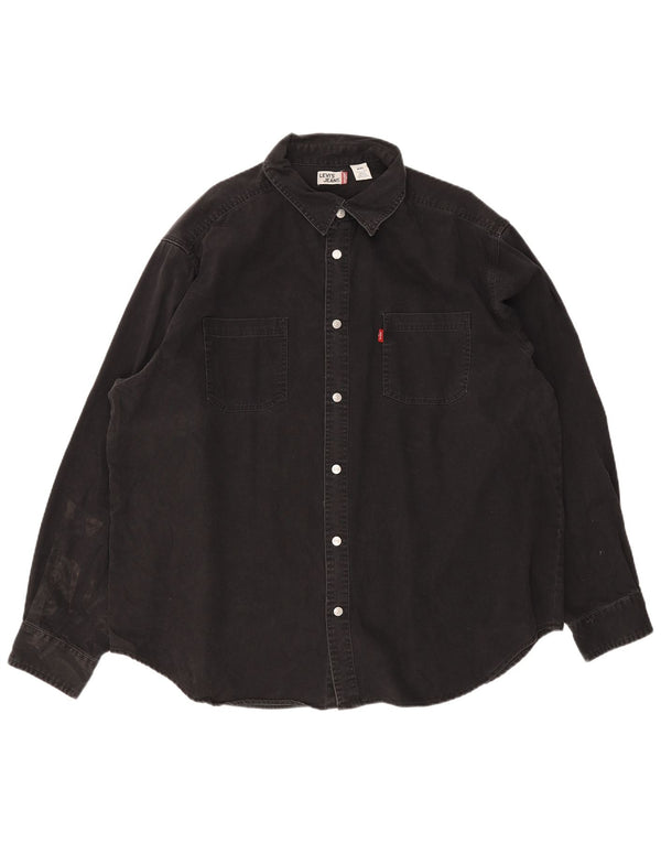 Levi's Herren-Jeanshemd 2XL aus schwarzer Baumwolle