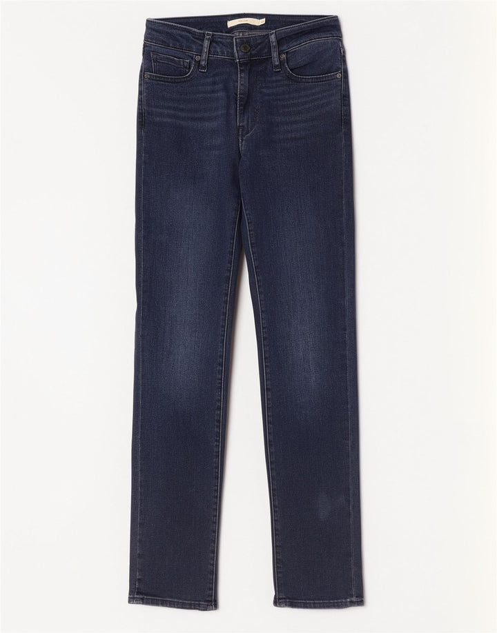 Levi's Damen 712 Slim Jeans W26 L30 Marineblau Baumwolle