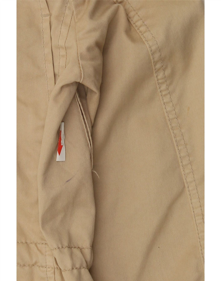 Zara Damen Utility-Jacke UK 36 Small Beige Baumwolle