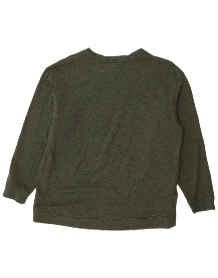 Orvis Herren-Sweatshirt-Pullover, Mittelgrün, Modal