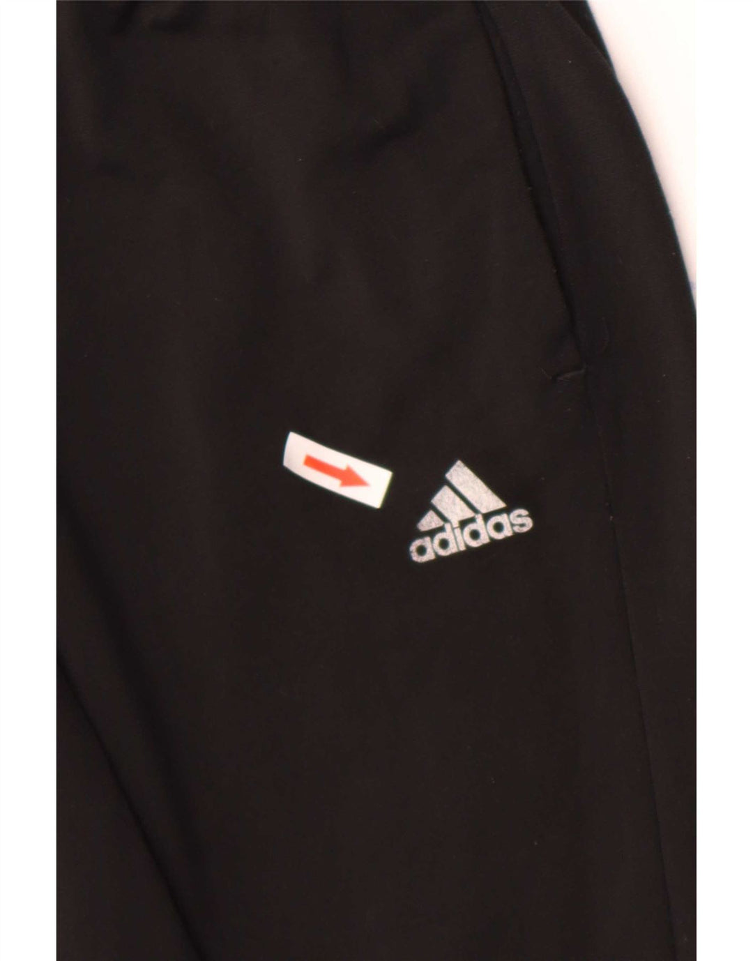 Adidas Jungen-Trainingshose, Jogginghose, 13–14 Jahre, schwarzes Polyester