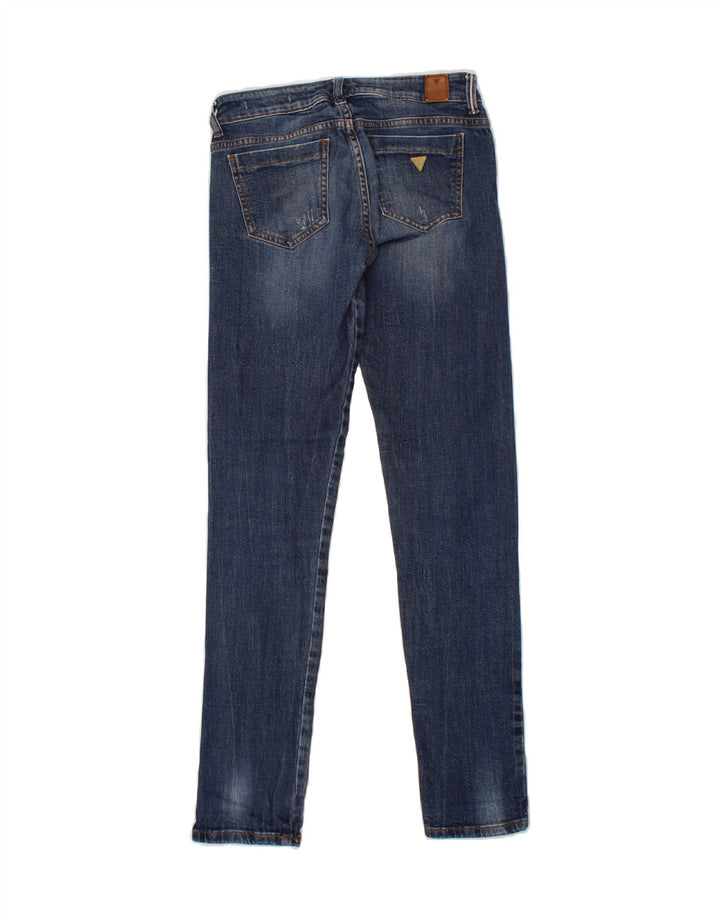 GUESS Womens Skinny Jeans W25 L30 Blue Cotton Vintage Guess and Second-Hand Guess from Messina Hembry 