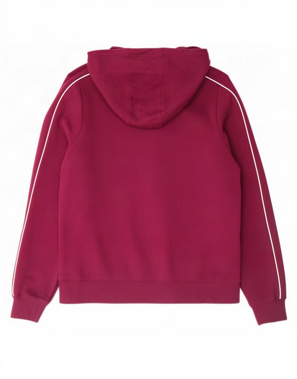 Nike Damen-Kapuzenpullover mit Reißverschluss, UK 14, mittlere kastanienbraune Baumwolle