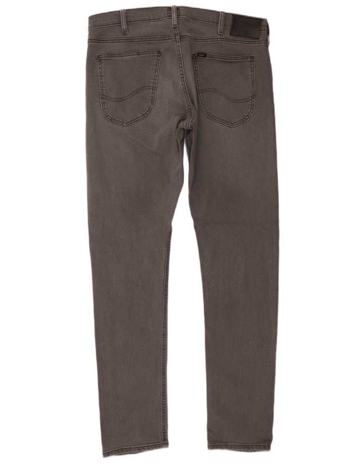 Lee Herren Luke Slim Jeans W36 L34 Graue Baumwolle