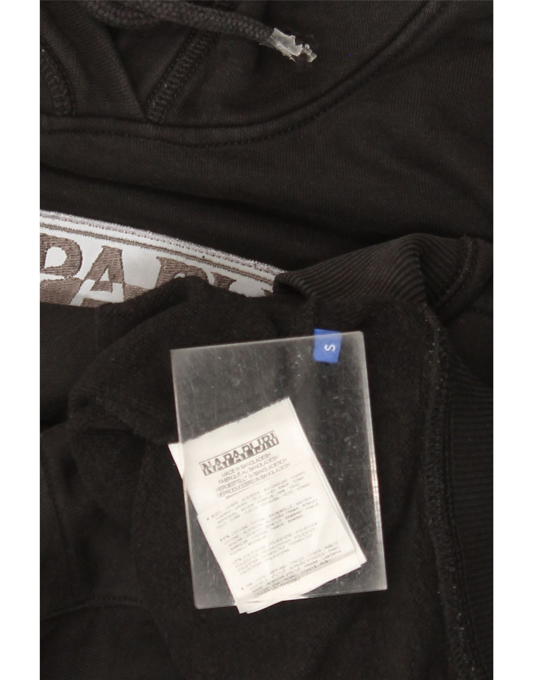 NAPAPIJRI Herren Geographic Graphic Kapuzenpullover, Größe S, Schwarz, Baumwolle