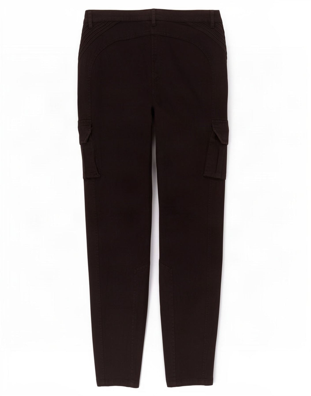 Zara Damen Slim Cargohose EU 40 Medium W30 L30 Schwarze Baumwolle
