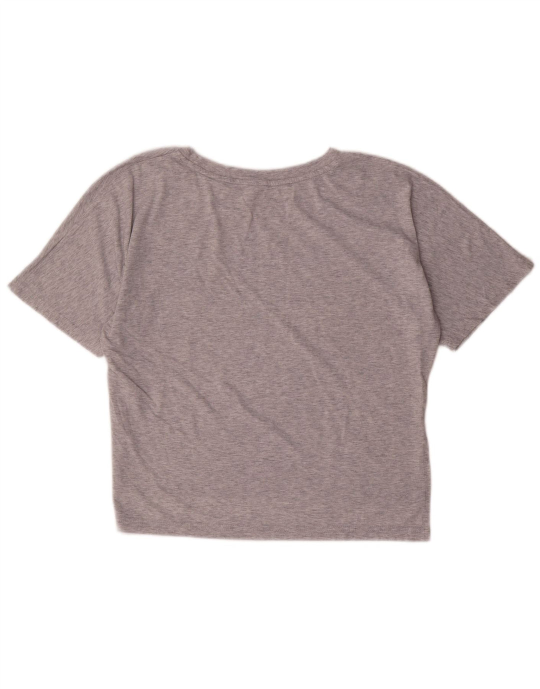 UMBRO Damen Crop Graphic T-Shirt Top UK 14 Mittelgrau meliertes Polyester