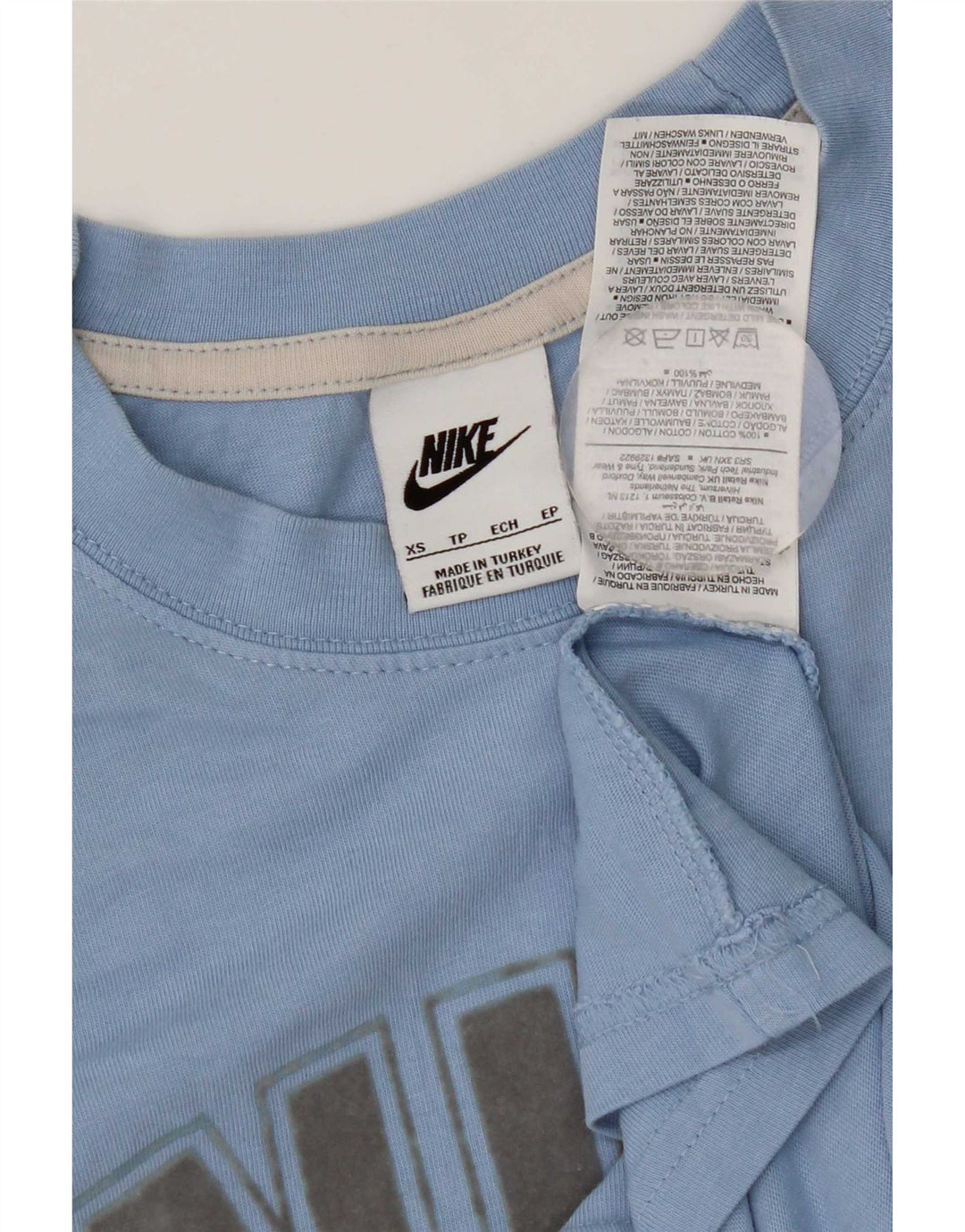 Nike Herren Grafik T-Shirt Top XS Blaue Baumwolle