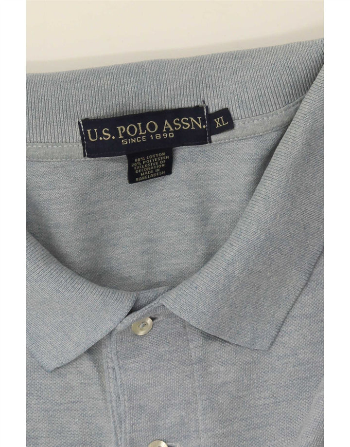 U.S. Polo Assn. Herrenhemd XL aus blauer Baumwolle