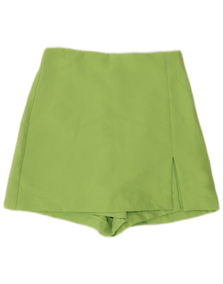 Zara Damen Skort UK 4 XS Grün Polyester