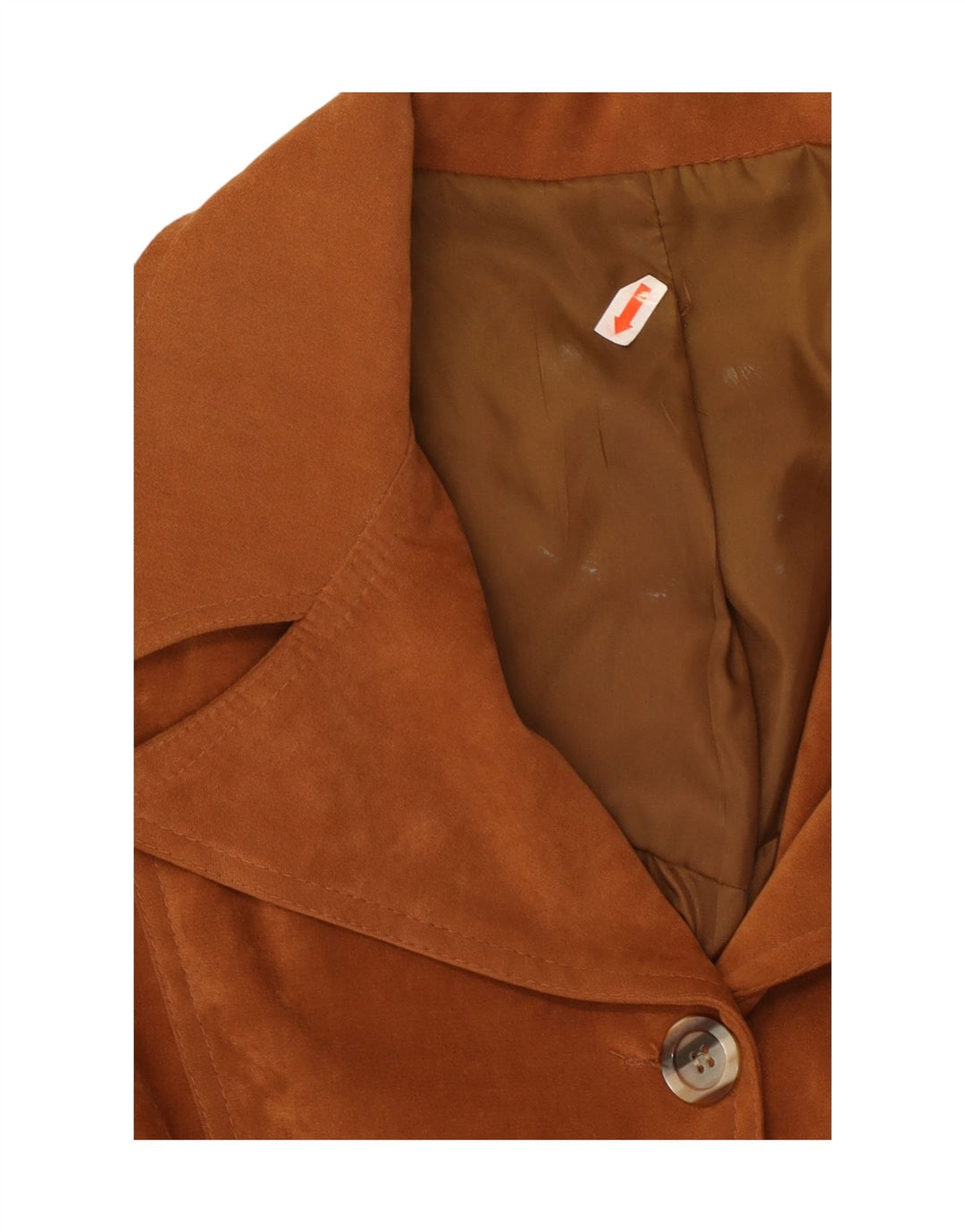 Vintage Damen 4-Knopf-Blazerjacke UK 10 Klein Braun