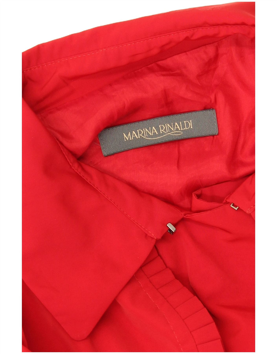 Marina Rinaldi Damen Zweireihiger Trenchcoat UK 16 Large Rot