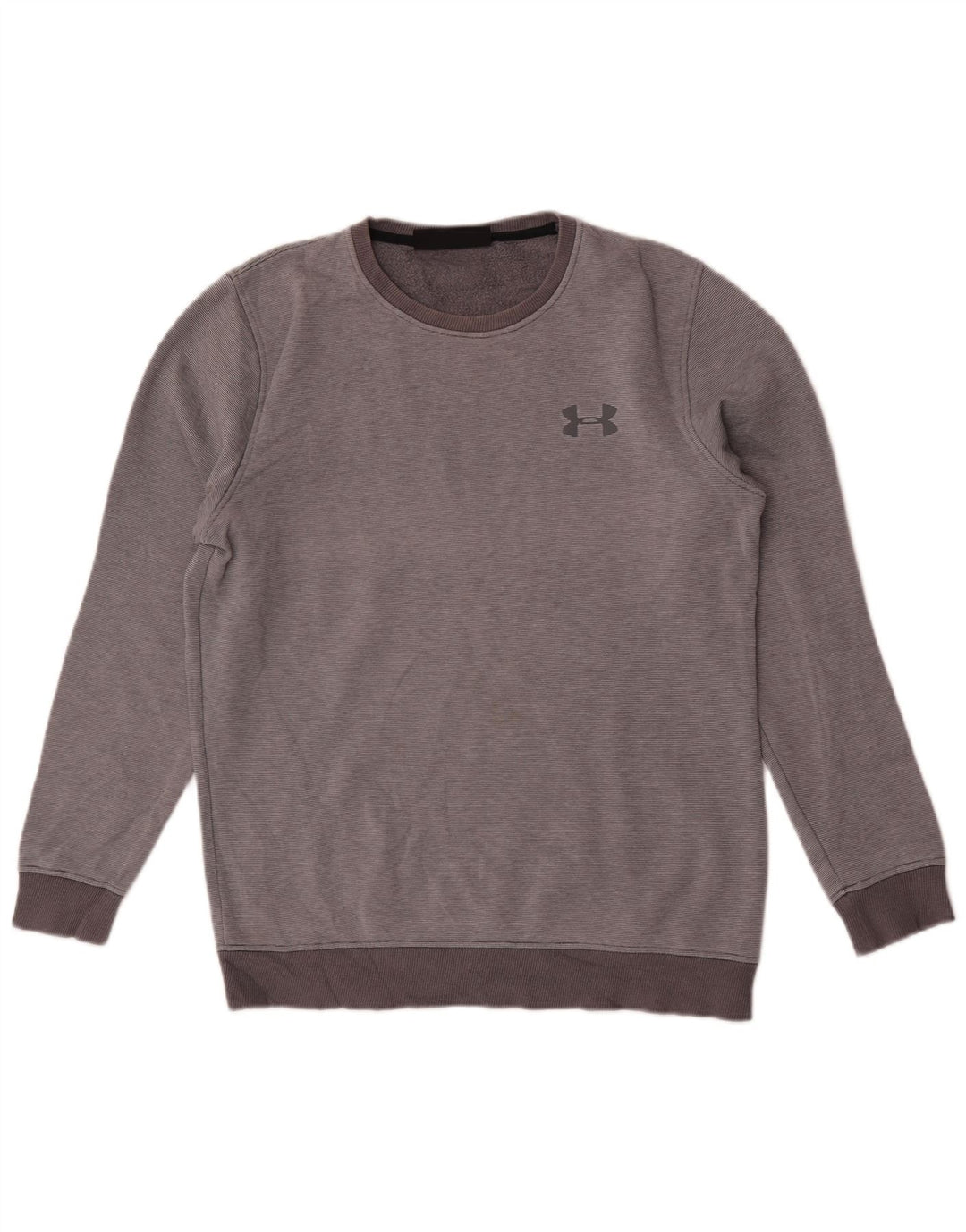 Under Armour Herren Sweatshirt Pullover Mittelgrau Nadelstreifen