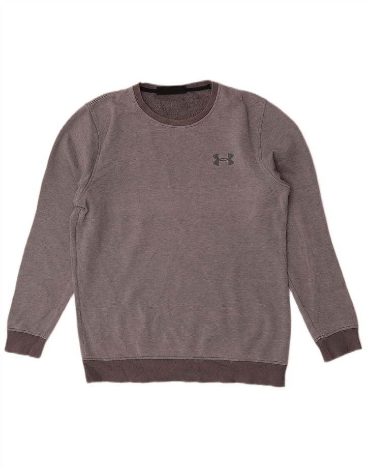 Under Armour Herren Sweatshirt Pullover Mittelgrau Nadelstreifen