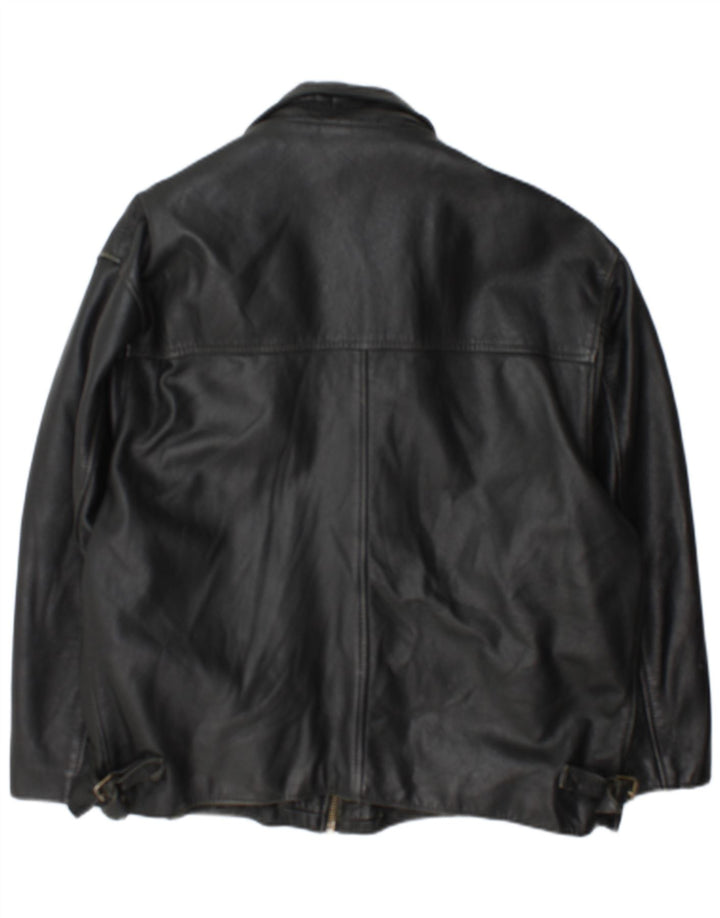 Vintage Herren Lederjacke UK 42 XL Schwarz