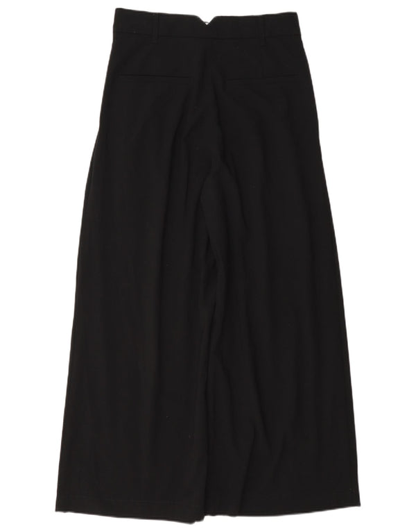 Zara Damen-Chinohose mit hoher Taille und Pegged, XS, B24, L26, Schwarz, Polyester