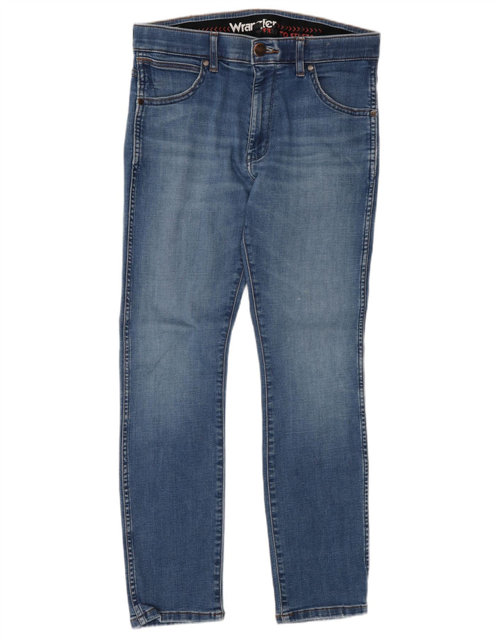 Wrangler Herren Larston Slim Jeans W30 L30 Blaue Baumwolle